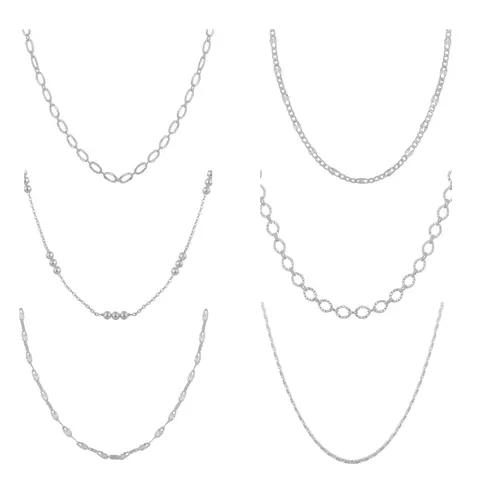EVRY JEWELS Gold or Silver Plated Women's Mystery Necklace