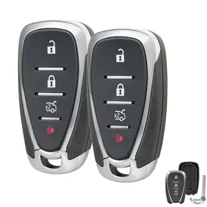 2 Replacement  For 2016 - 2021 CHEVROLET MALIBU CRUZE CAMARO Smart Remote Key Fob Shell Case Cover 4 Button
