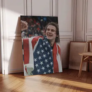 Team USA Hockey Champions Poster, Room Decor, Gift For Fans USA Hockey Championship Series Poster, 9.5 Mill Premium Satin Photo Paper, Highest Resolution, Vibrant Colors, Canvas Print, Durable.