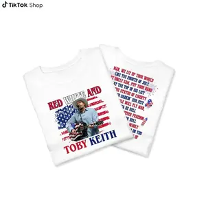 Toby Keiith Courtesy of the Red T-Shirt, Red White and Blue Shirt, 4th Of July Tee, Toby Keith TShirt