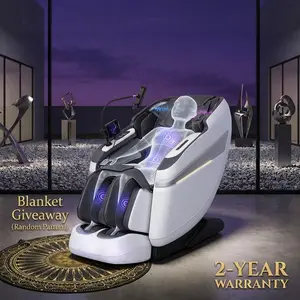 Massage Chair BV-4 2026 3xRelax 4D Music Rhythm Sync with 16 Auto Modes Bluetooth Sonic Resonance Tech & 55" SL-Track for Full Body Relaxation