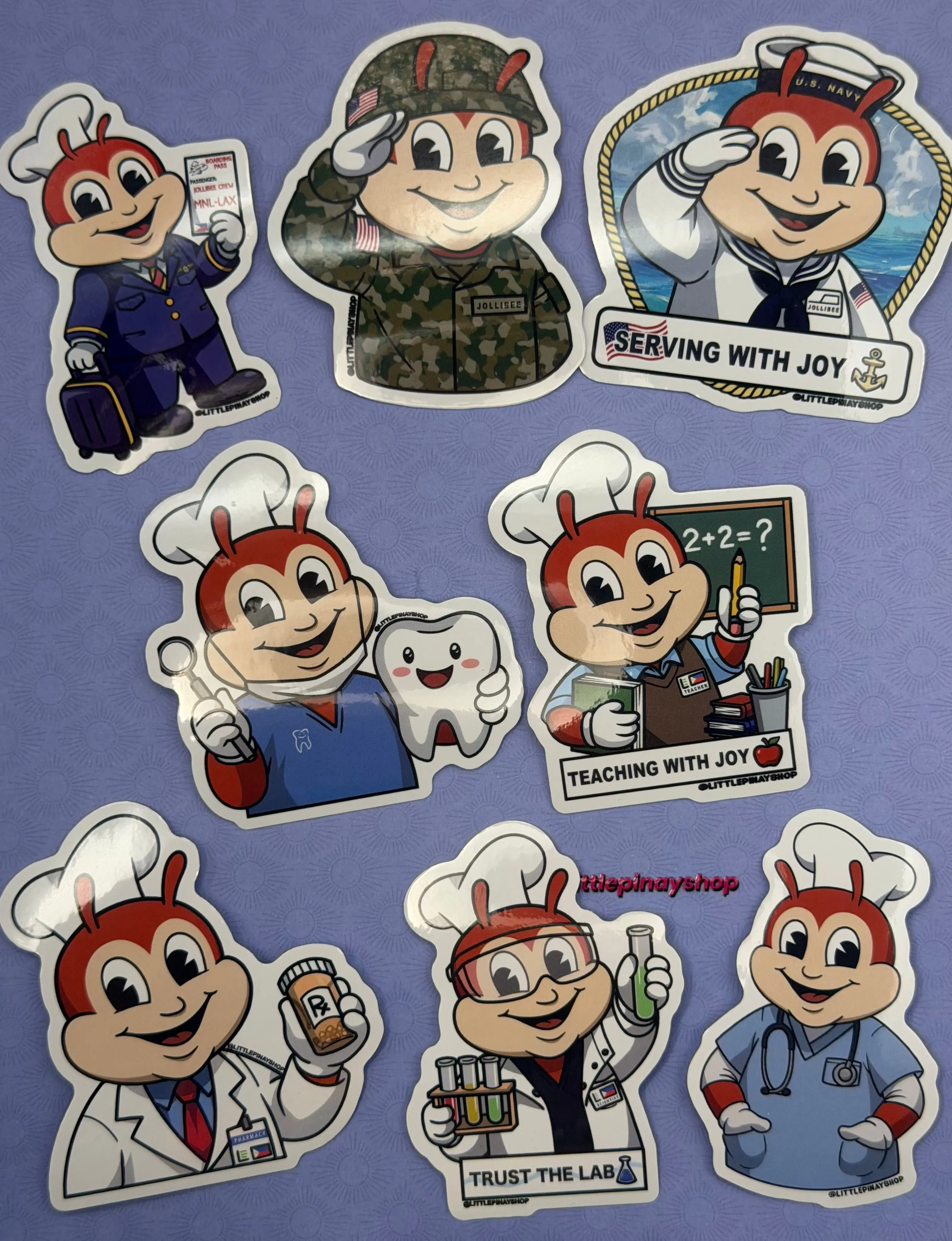 Jollibee Inspired Career Waterproof Vinyl Stickers 3”