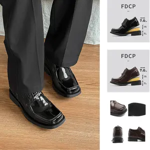 2026 Men's Square Toe Derby Shoes, Niche Trendy Casual Business Formal Shoes, Versatile Dress Shoes for Office & Daily Wear