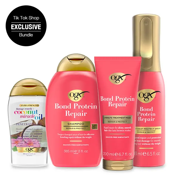 OGX [EXCLUSIVE] Bond Protein Repair & Coconut Miracle Oil Complete Care Bundle