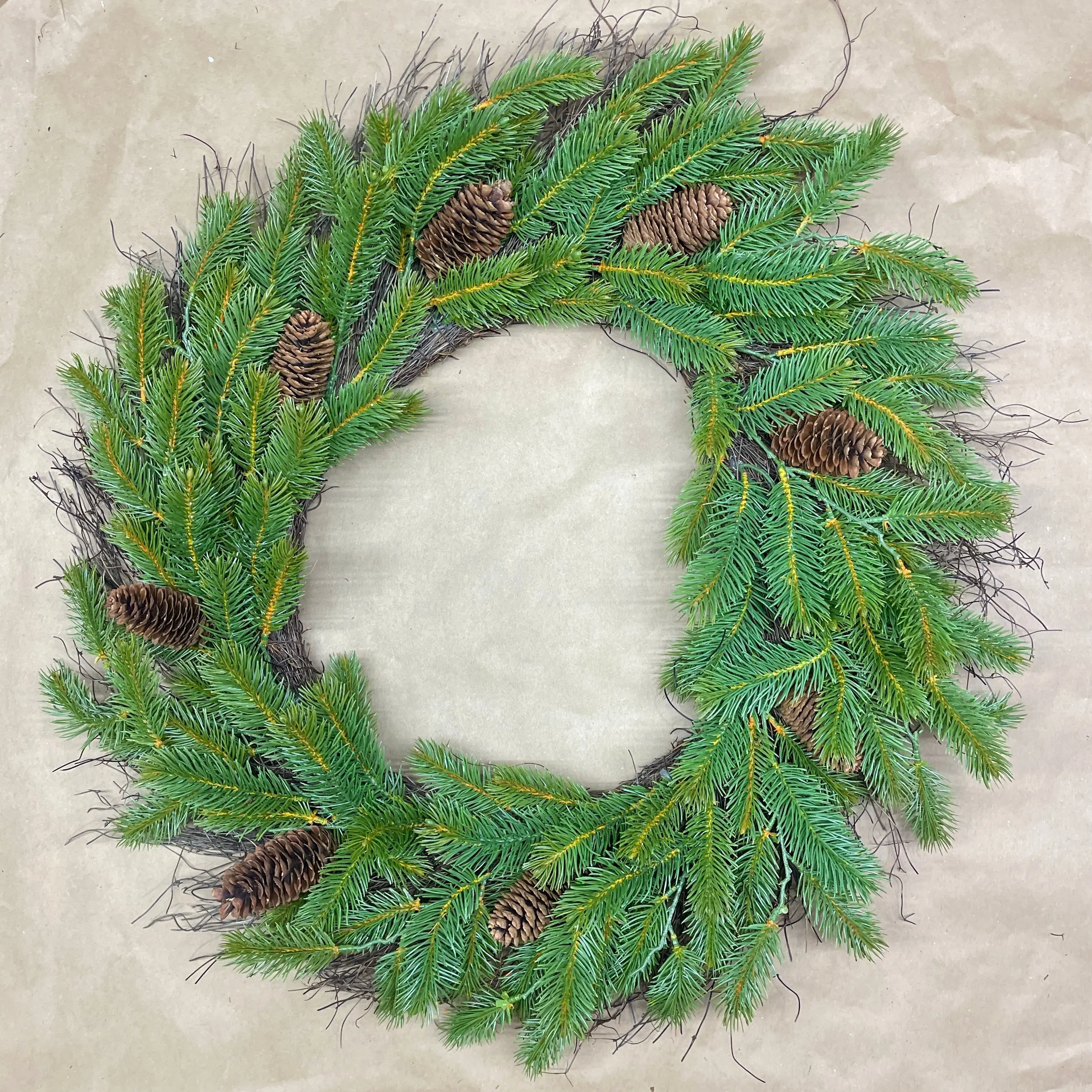 30" Angel Pine Winter Wreath