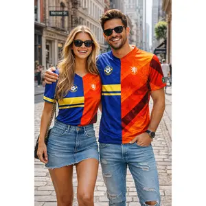 Netherlands Curacao VIVA - Recycled unisex sports jersey
