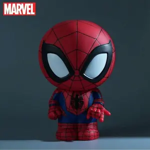 1PC Marvel Officially Licensed Spider-Man Piggy Bank, PVC Piggy Coin Box, Money Bank, Collectible Home Decor, Perfect Gift for Fans & Kids