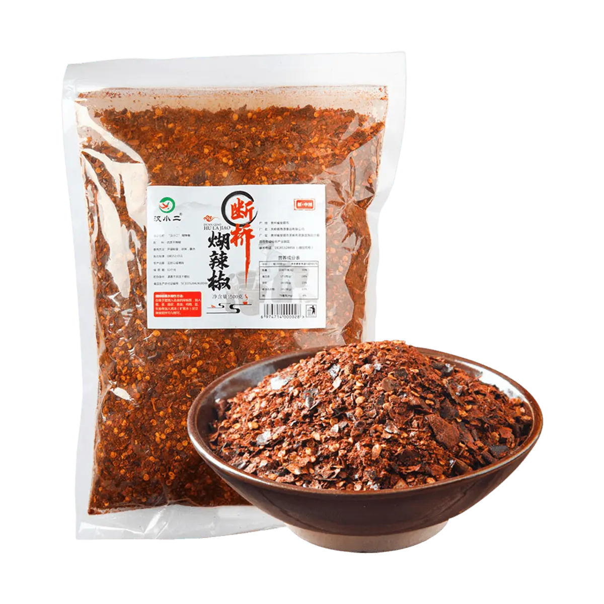 HANXIAOER Guizhou Hand-Rubbed Chili Powder 500g - Authentic Chaihuo Hu La Zi for Hot Pot Dipping Sauce & Authentic Chinese Flavor