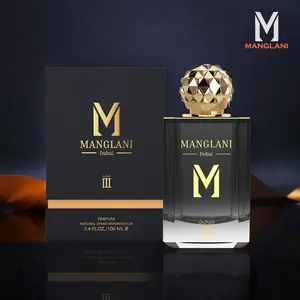 MANGLANI - ثلاثة - III - Parfum for Man 3.4 ounce 100 ml - Fragrance with Fresh Spices and Amber Warmth