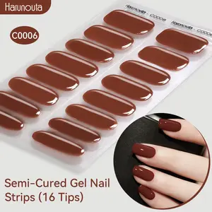 Semi Cured Gel Nail Strips Shinning Stickers for Nails Works  Does not apply Does not apply