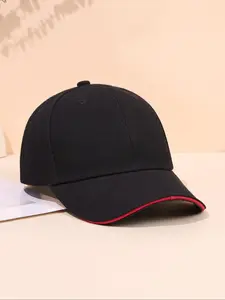 Unisex Simple Outdoor Sports Cap, Casual Sunshade Cap, Outdoor Solid Color Baseball Cap for Men & Women, Sun Visor Cap, Sunscreen Baseball Cap