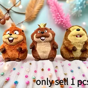 New Hoppers Tom Lizard Plush Doll Anime Peripherals King George Mabel Loaf Beaver Plushie Stuffed Toys Soft Huggable Soft Toy Collectible Stuffed Animal Collectibles