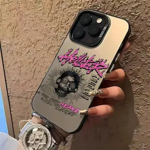 [LX]Stylish Hellstar Doodle Phone Case,Birthday/ Valentine'S Day/ Boyfriend Girlfriend /Christmas/Halloween GiftsGift,Compatible With IPhone 16/15/14/13/12/11 Pro Max/Plus Summer