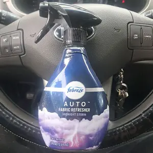 Febreze Auto Fabric Refresher Midnight Storm - 12.5 fl oz Car Air Freshener Spray Bottle Scent Scented Perfume Aroma Fragrance
