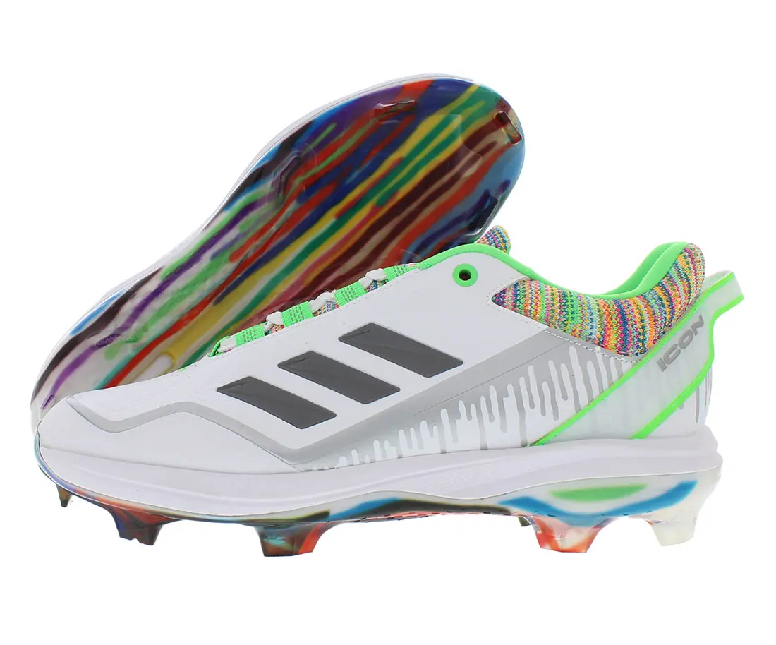 Adidas Men's Icon 7 Dripped Out TPU Cleats, Sporty Chic Round Toe Footwear for Casual All Seasons Wear, Thermoplastic Polyurethane (Tpu)