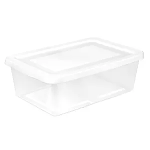 Sterilite 12 Qt Storage Box, Stackable Plastic Container Home Organizer, 30 Pack