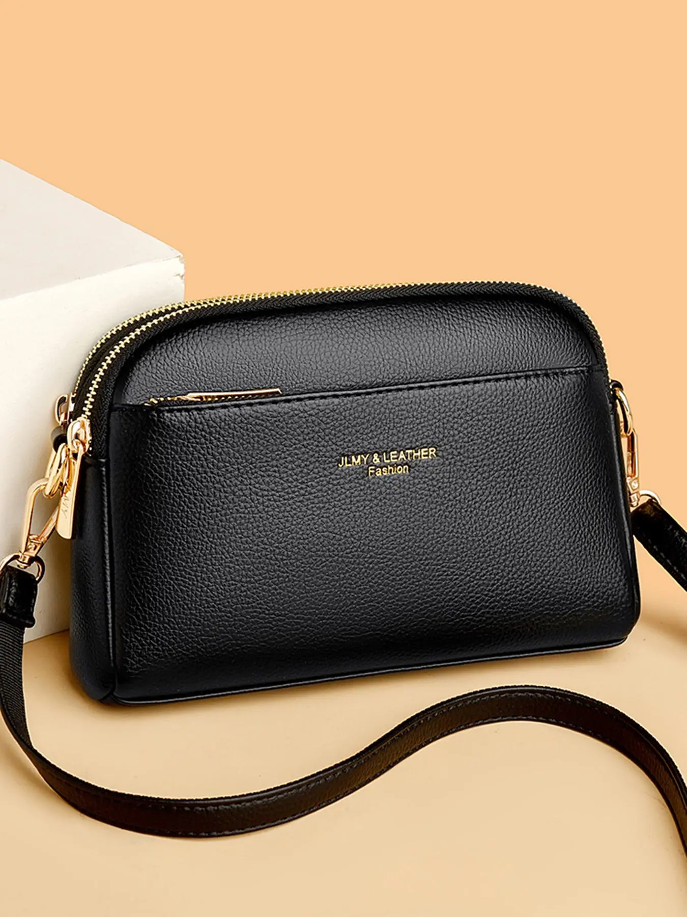 Exquisite Trendy Solid-Color Crossbody Bag for Women, Casual Shoulder Handbag Fashion Satchel for Commuting, Shopping, Parties & Daily Outings, Elegant Commuter Purse