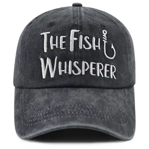 Fishing Gifts for Men Women, The Fish Whisperer Fishing Hat, Funny Fisherman Baseball Cap, Birthday Fathers Day Retirement Gifts for Dad Mom Grandpa