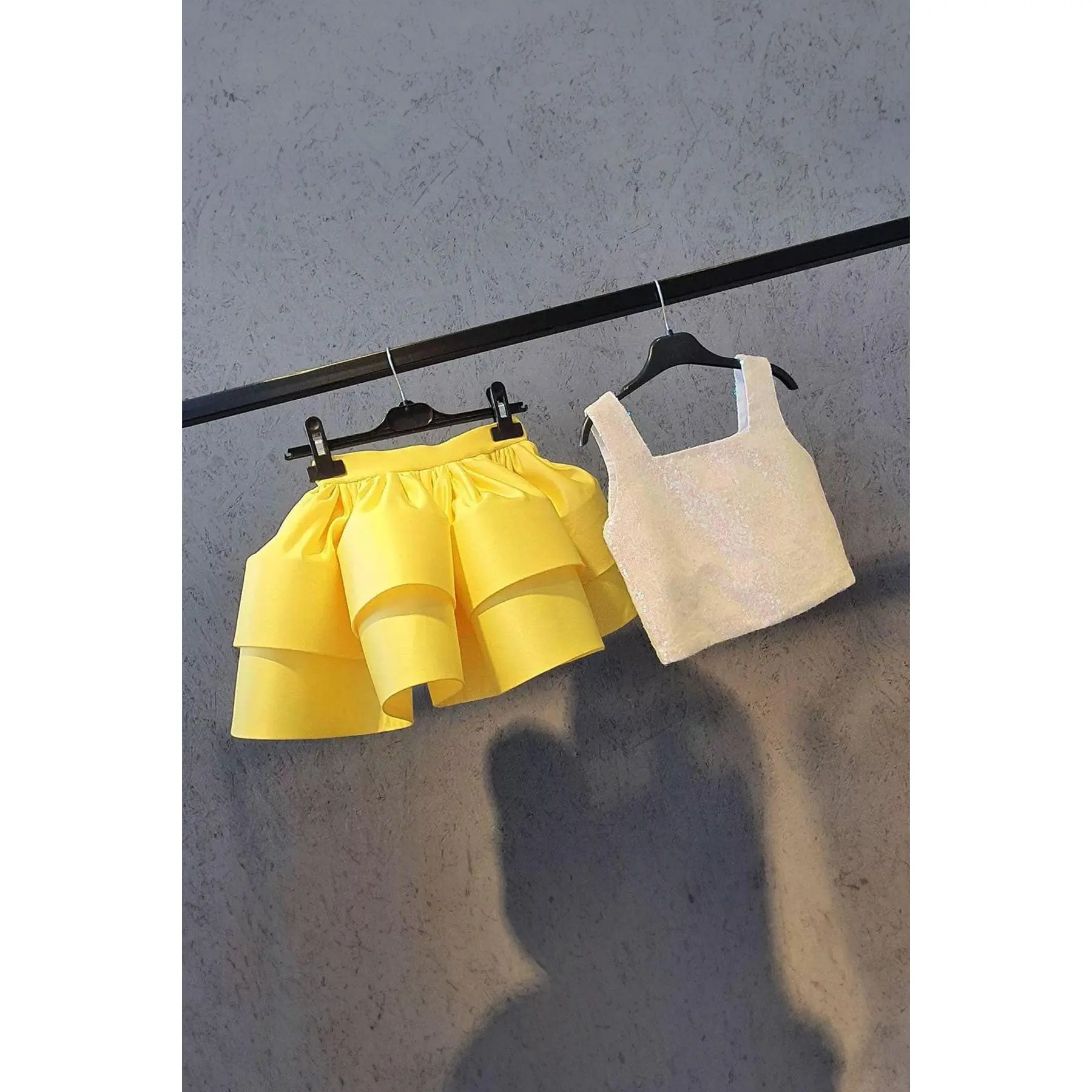 Alice Yellow Skirt White Blouse Set