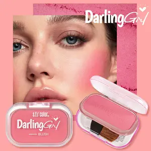 High Pigment Matte Blush Palette, Powder Texture Smooth & Natural Finish, Waterproof Sweatproof Long-Lasting Makeup for All Skin Types