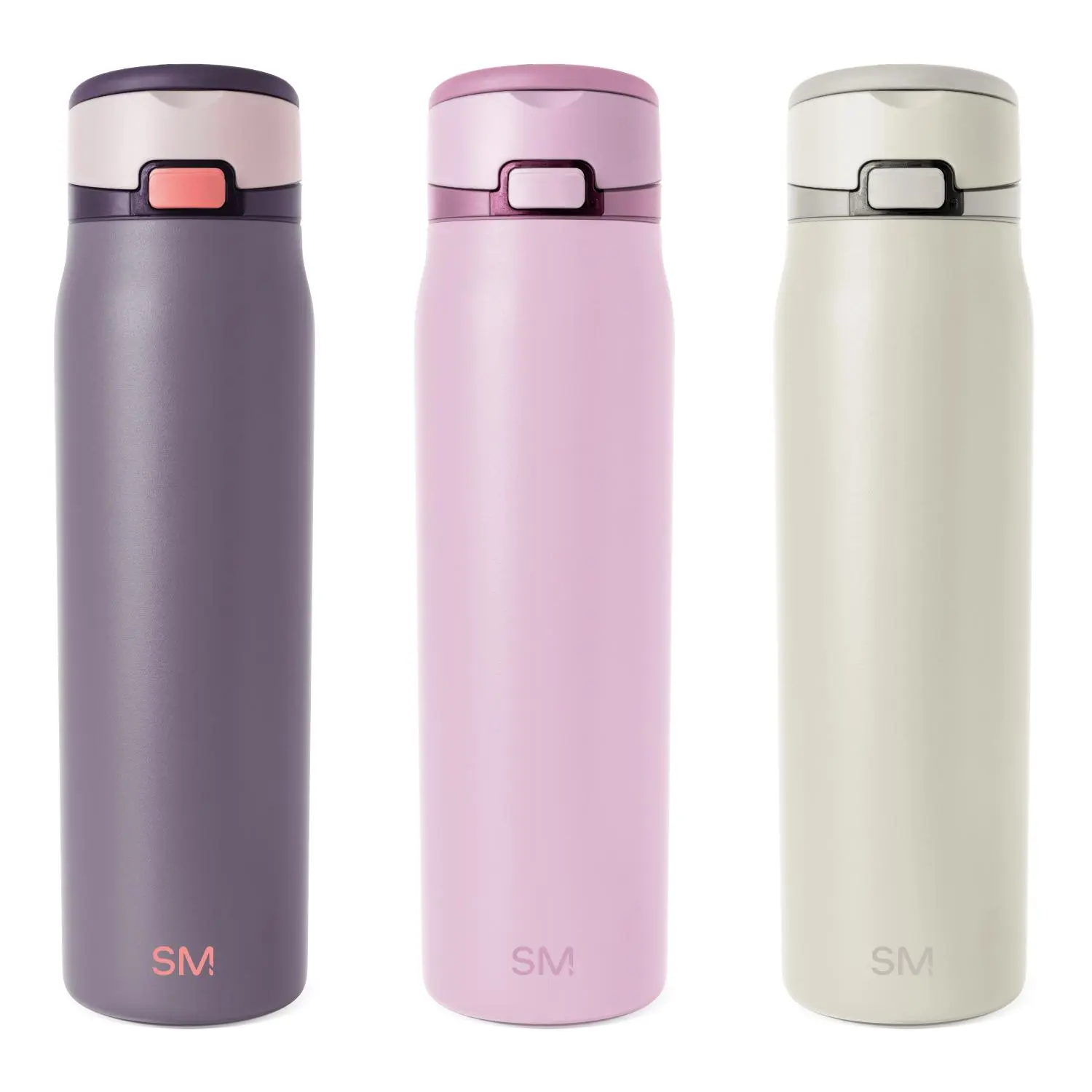 Simple Modern 30oz Mesa Loop Water Bottle with Straw Bundle - 3 Cup Holder Friendly Insulated Stainless Steel Bottles for Travel, Sports and School