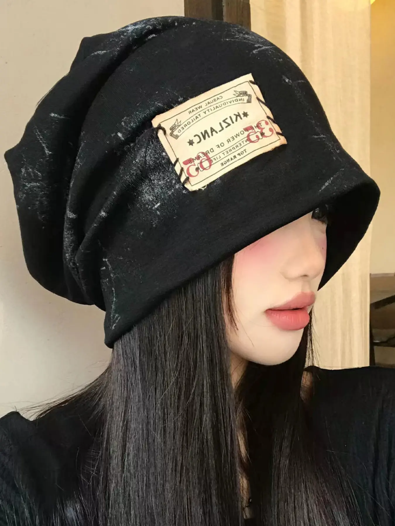 Latest Retro Beanie 2026 Stamp Style, Vintage Post-Apocalyptic Soft Hat, Unique Gradient Beanie, Fashion Beanie, Cozy Beanie, Trendy Slip-On Thin Loose Fit Hat, Beanie Fitted Hat, Beanies, Beanie Hats