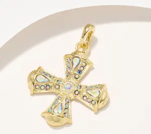 Kirks Folly Fantasia Cross Open Ring Charm