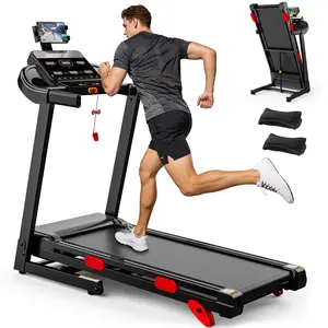 Folding Treadmill for Home | Quiet Brushless Motor, 10% Incline, 330lb Capacity, App Control, Compact Fitness Equipment