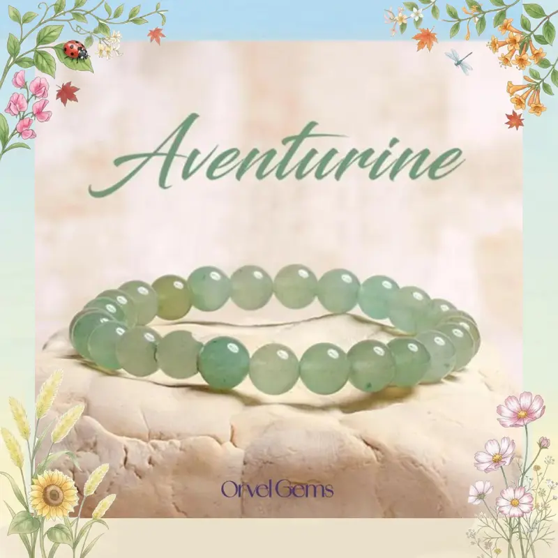 Natural Green Aventurine Healing 6/8/10mm Crystal Bracelet - Perfect for Men, Women, Couples, and Friends | Ideal for Daily Wear, Meditation, Gift