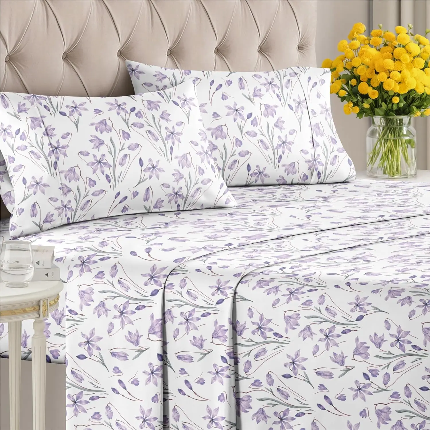 CGK | Bloom Collection Sheet Set – Ultra Soft with Deep Pockets, Wrinkle-Free, Stylish Flower Prints Bed Linens CGK | Bloom Collection Sheet Set – Ultra Soft with Deep Pockets, Wrinkle-Free, Stylish Flower Prints Bed Linens