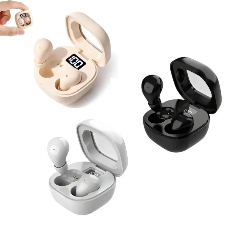 Smallest Invisible Mini Earbuds Wireless Bluetooth, Noise-Canceling Earphones Micro Tiny Discreet Hidden Earbuds for Work, Small Headphones, Invisible Sleep Wireless Earphone for Small Ear Canals Dealsforyourdays