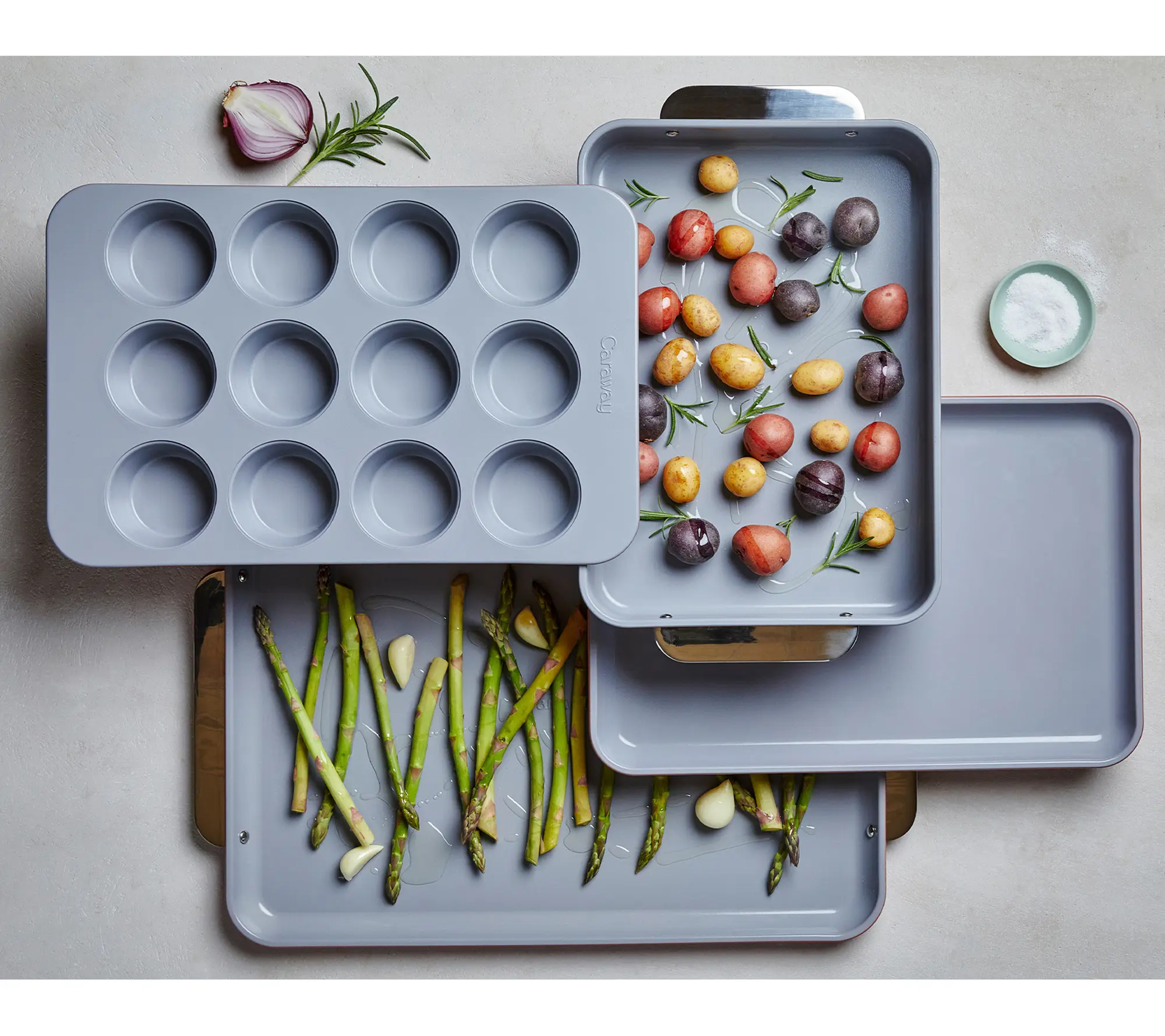Caraway Home 5p c Non-Toxic Ceramic Nonstick Bakeware Set