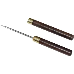 Ice Picks for Breaking Ice, Stainless Steel Ice Pick Tool with Cover for Kitchen in Freezer, 9 inch Steak Sturdy Utensils Wooden