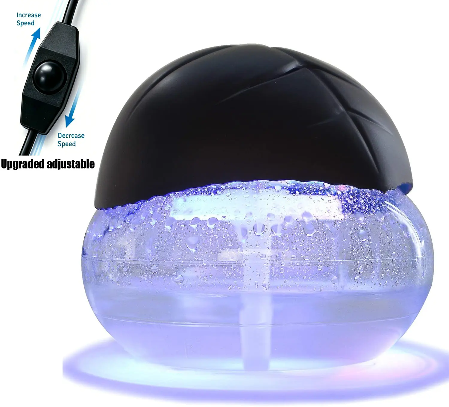 Air Purifier (Black)Purifier Spring Refresh Cleaner Air, Healthier Home - Water Filter Air Washer For Home and Office - Essential Oil Aroma Diffuser With LED Night light - Small Air Cleaner For Smoke and Pets,back to school,back to school haul