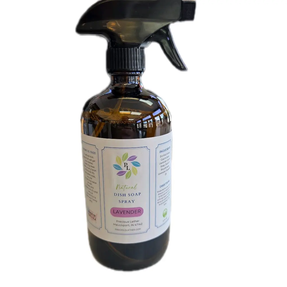 Natural Elements all Natural Dish Soap spray Lavender - Effortless cleaning solution with Aromatherspy benefits &Bug repellent Properties