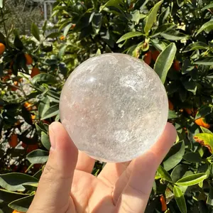 Clear Quartz Sphere Clear Quartz Ball,6.6cm,401g