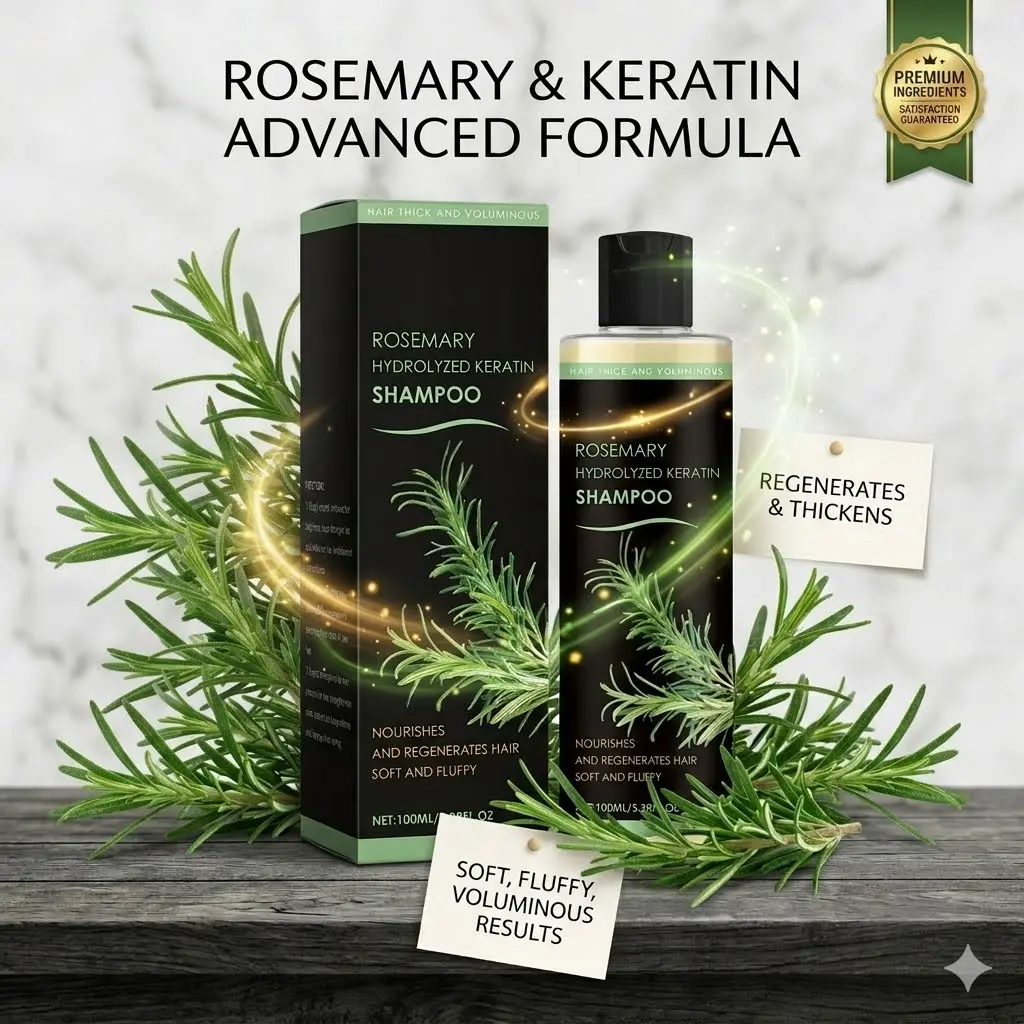 Rosemary Shampoo for Scalp Moisturizing and Hair Nourishment, Smoothing Daily Haircare Cleanser for Unisex, 100g, Moisturizer, Hydrate, Smoothing & Straightening, Hair-Moisturizing