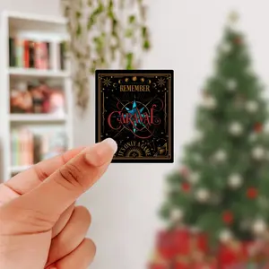 Remember Caraval It's Only a Game Star Sparkle Sticker