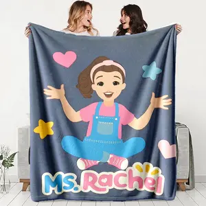 Rachel Ray Theme Blanket, Multi-Color Polyester Fabric, Perfect for Kids' Room Decor, Ideal Gift for Rachel Ray Fans, Soft and Comfortable