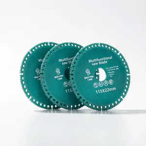 【All-Surface】Disc 3.0 - Cut Everything in Seconds, 2025 New Indestructible Disc for Angle Grinder 7/8 inch, 4 inch Circular Saw Blades for Ceramic Tile Glass Metal Wood Cutting (3 PCS) High Efficiency Diamond