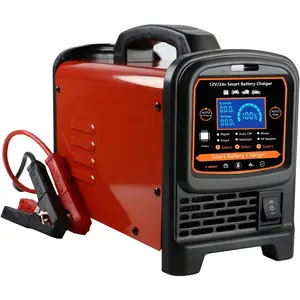 12V 24 Volt   Charger Heavy Duty, 0-15A  Automatic  Maintainer, High/Low Power Trickle Charger and Desulfator with Auto Shutoff, Repair, Winter Mode, for   Boat RV