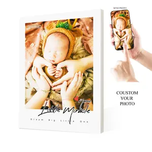 Personalized custom canvas prints transform your photos into stunning framed wall art. These high quality, fade-resistant photo canvas pieces with pine frames are perfect for home decor, and make thoughtful souvenirs and gifts for family, wedding, and pet