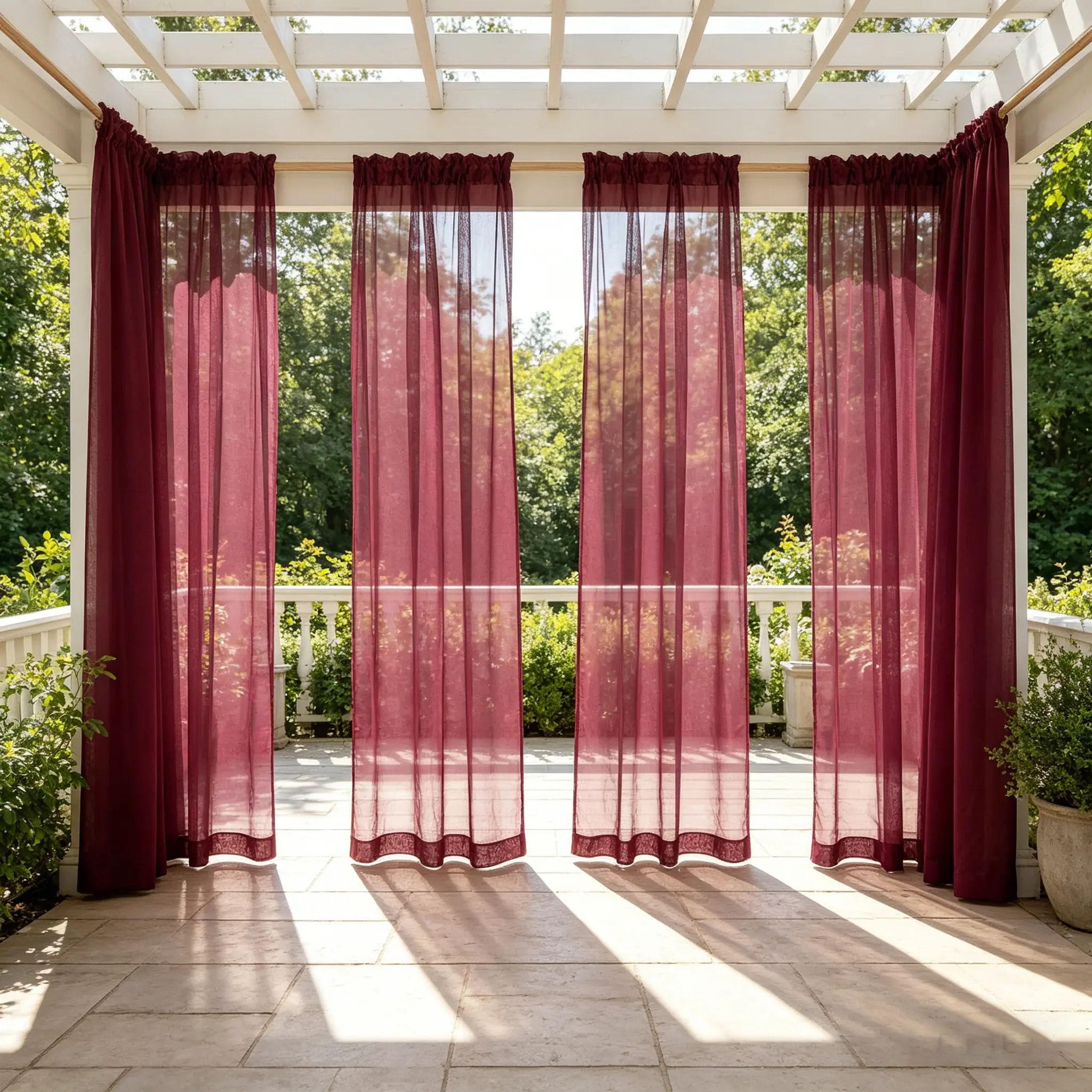 4 Pack Stylish Sheer Window Curtains, breathable design keeps clear sight, easy to install and maintain, perfect for daily home decoration and festive scene matching.,back to school,dorm essentials,home essentials