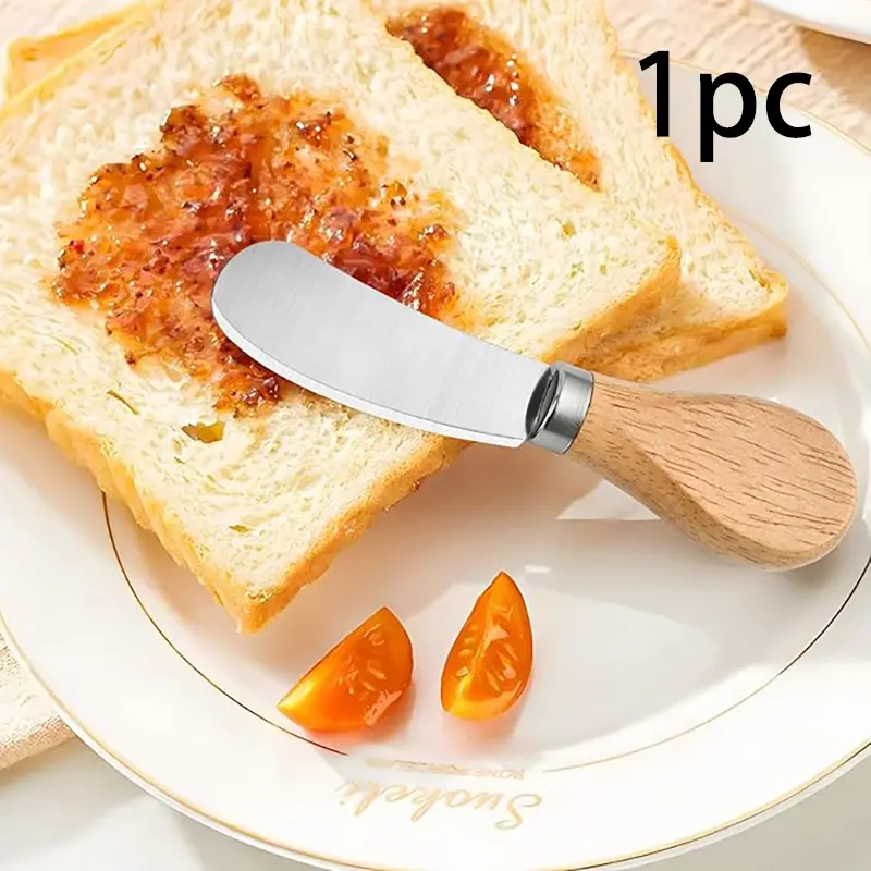 Modern Stainless Steel Butter Knife, Reusable Food-Grade Spreader for Toast and Jams, Rust-Resistant and Dishwasher Safe Kitchen Utensil, Spreads