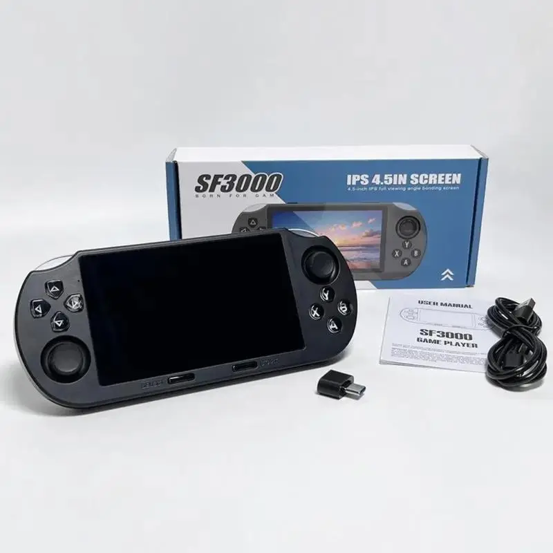 Sf3000 Retro Handheld Game Console, 20000+ Games, Supports E-Books/music/videos/emergency Phone Charging, 4.5 Inch IPS Screen, Dual-Core Processor
