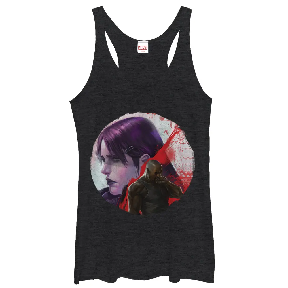 Women's Marvel Jessica Jones and Luke Cage Racerback Tank Top