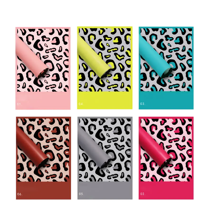 Flower Wrapping Paper, Waterproof, 24″x 24″ , 20 sheets per pack | Wild Africa Collection, Leopard Print