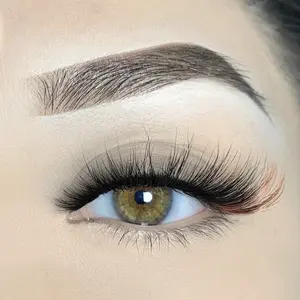 Fuego Single Pair Reusable Lashes - Red Colored Lash, Premium Silk Lashes