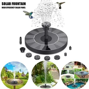 Mini Solar Water Fountain - Solar-Powered Pool/Pond Waterfall, Outdoor Garden Decoration & Bird Bath Supplies