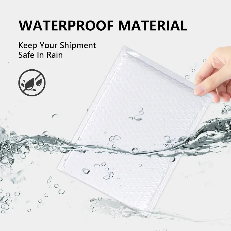 25-pack thickened white bubble envelopes, 7.25 x 11 inches, self-sealing waterproof courier bags for e-commerce mailing, cushioning and shockproofing, perfect for moving jewelry and small items.